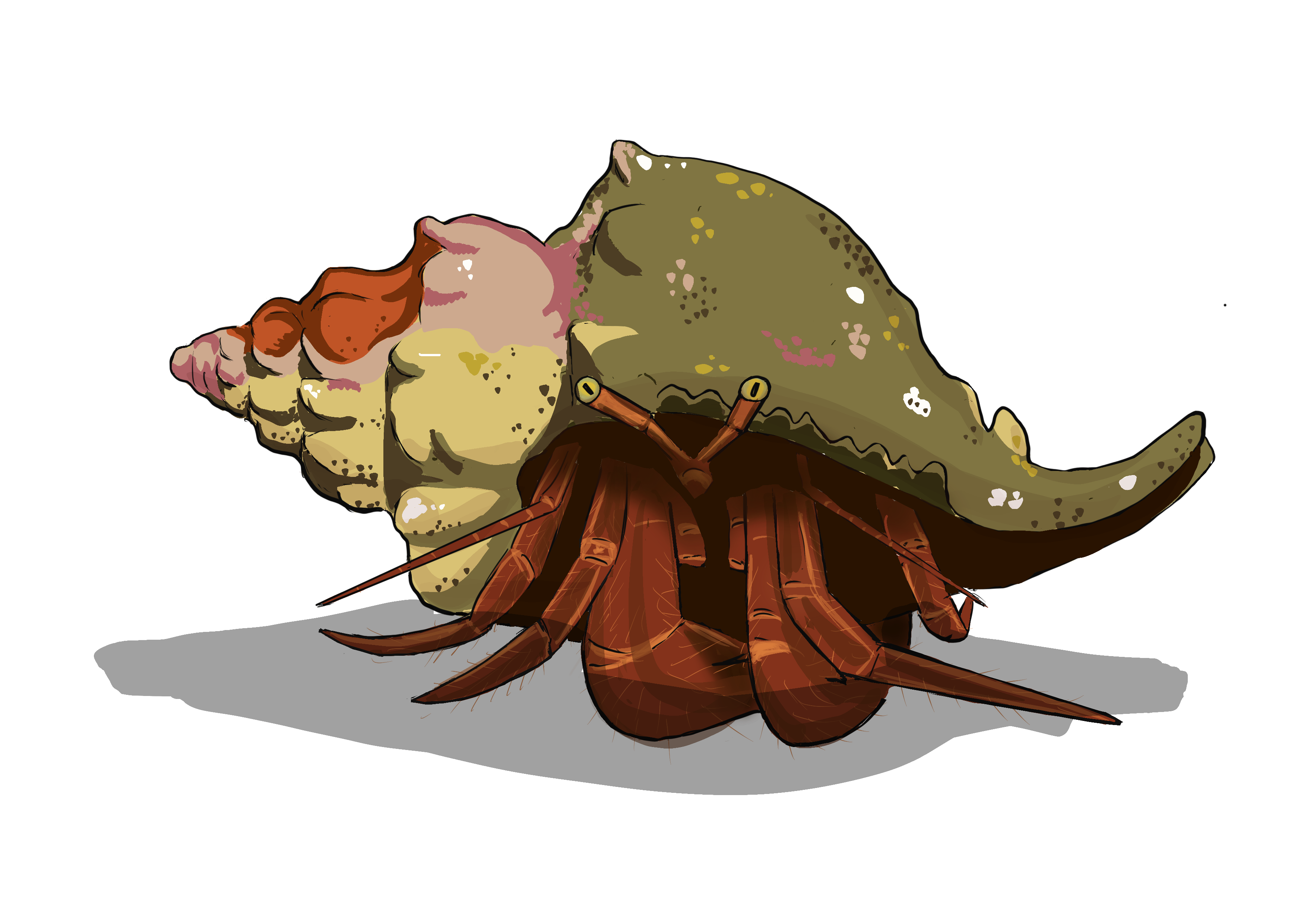 Escarabajo rinoceronte. Técnica digital